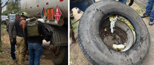 Hallan 79 kilos de cocaína en la llanta trasera de una cisterna que iba rumbo a Paraguay, según Felcn