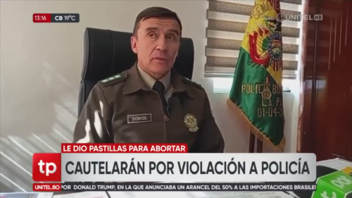 Oruro: Policía violó y embarazó a una persona con discapacidad a la que luego obligó a abortar