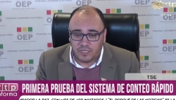 TSE realizó primer simulacro de conteo rápido
