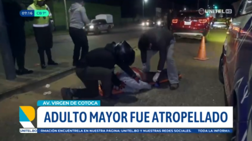 Un hombre de la tercera edad que vive en situación de calle es arrollado en Santa Cruz