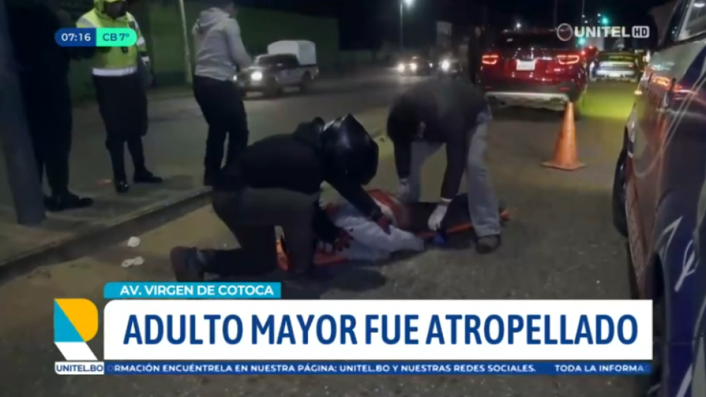 Un hombre de la tercera edad que vive en situación de calle es arrollado en Santa Cruz