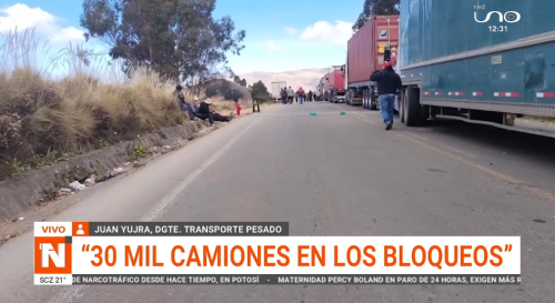 «No comen, no se bañan, les hace frío y sufren por sus familias»: 30 mil transportistas perjudicados por bloqueos
