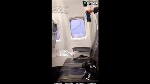 Pasajeros de BOA denuncian que nave voló con una ventana quebrada
