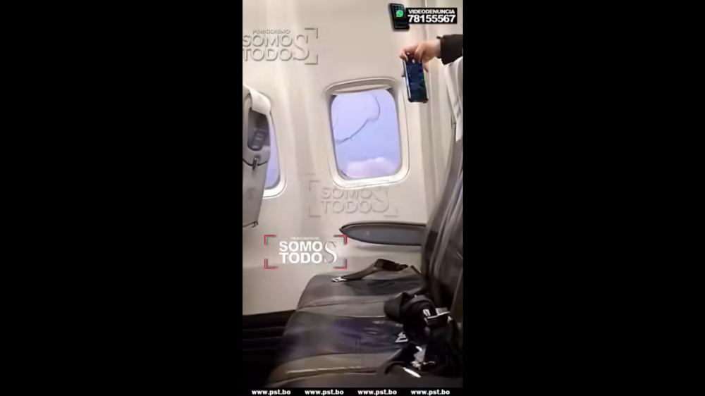Pasajeros de BOA denuncian que nave voló con una ventana quebrada