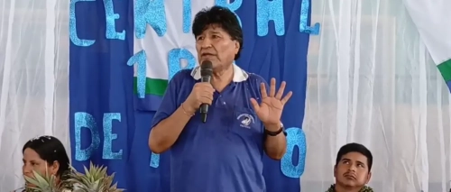 Evo: “Si no es de a buenas, el pueblo se calienta” y se movilizará “para garantizar nuestra candidatura”