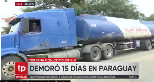 Cisternero esperó más de 15 días para cargar combustible en Paraguay y dijo que otros 700 vehículos están en un garaje