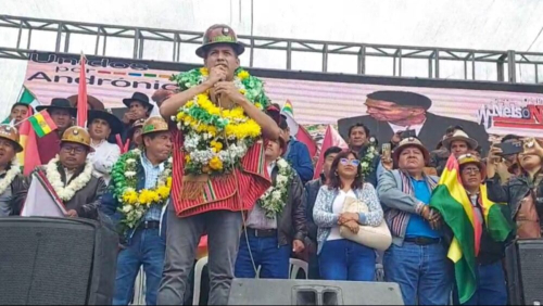 Evo convoca a una caravana para acompañar la inscripción de su candidatura el 17 de mayo